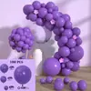 Paquete de Globos Macaron Color Sólido Cadena de Globos para Boda Fiesta de Cumpleaños Set de Cadena de Globos Esencial para Boda