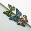 Pendientes de botón para mujer verano 2022 serie creativa multicolor forma de mariposa simétrica joyería al por mayor diy para novia amigas