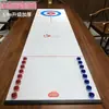 Mesa portátil enrollable Juguete de bola de curling Juego de mesa Hockey sobre tierra seca Bolos Juego interactivo de fiesta casual Accesorios