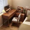Nova penteadeira estilo chinês para quarto, moderna e simples, novo modelo 2026, espelho de maquiagem integrado, pequena escrivaninha para quarto principal