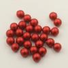 Austriaco Shijia 5818-2027 rojo intenso medio agujero Perla cuentas sueltas aretes DIY aretes colgante accesorios tejidos