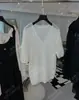 Yuran 26 Nuevo Estilo Primavera Temprana Estilo Francés Elegancia Relajada Mezcla de Lana de Alpaca Ultrafina Tejido Jacquard Manga Corta Cuello Camisero