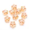 Colgante de cristal de vidrio brillante de colores con forma de estrella de mar de cinco puntas de 18 mm, accesorios para joyería DIY, accesorios para pendientes y collares