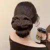 Scrunchie Vintage Leopard Print Oversized Elástico de Cabelo Corda de Cabelo Fashion Coque Outono e Inverno Acessório de Cabelo de Alta Qualidade