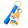 Llavero Personalizado de Goma Suave de PVC Muñeco Creativo Dibujos Animados 3D Mascota Colgante Accesorio
