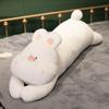 Cachorro Coelho Fofo Brinquedo de Pelúcia Almofada Longa Cama Infantil Boneco de Dormir Meninas Almofada para Pernas de Dormir Macia