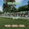 Jaula jaula de pollo malla soldada eléctricamente jaula de pollo corral de pollos túnel con salida al suelo jaula de pollo criar corral de pollos de corral al aire libre de madera
