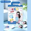 Serie Chica de Moda Juego de Cama Desechable de Cuatro Piezas, Toalla Facial Comprimida para Viajes al Aire Libre, Toalla Suave de Algodón, Impermeable, Ropa Interior