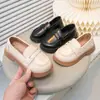Mocasines para Niña 2026 Nuevos Zapatos Individuales de Primavera y Otoño Estilo Británico Bebé Negro Zapatos de Cuero para Niños Zapatos de Rendimiento