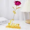 Simulación de siete colores lámina de oro de 24k caja de regalo de rosa tallo único regalo Qixi Día de San Valentín creativo cumpleaños fabricante transfronterizo