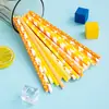 Un gran número de pajitas de papel desechables al por mayor en stock pajita de papel degradable serie naranja