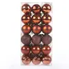 Bolas de Plástico Galvanizado 4cm Adornos de Bola Navideña Suministros Navideños Bolas Decorativas Coloridas Caja de Set para Árbol de Navidad Venta al por Mayor