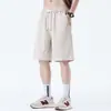Shorts Casuales de Lyocell Delgado Hielo Seda para Hombre Verano 2026 Moda Versátil de Tendencia para Adolescentes