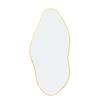 Queheart Ins Escandinavo Estilo de Lujo Accesible Espejo Decorativo Asimétrico Popular Forma Especial Espejo de Maquillaje Pegatina de Pared Espejo Decorativo Autoadhesivo