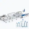 Máquina Envasadora Automática de Água Engarrafada 3 em 1 Enchedora de Líquidos Máquina de Enchimento de Água Mineral Linha de Produção de Água Mineral