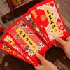 Sobre Rojo Cultural y Creativo Engrosado Papel de Arroz Rojo en Blanco Papel Rojo Salpicado de Oro Papel de Arroz Año Nuevo Bolsa Vacía para Escribir a Mano Caligrafía Sobre Rojo Festivo Personalización