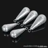 Atacado do fabricante Zuke gota d'água com argola chumbada linha anzol chumbada folha de salgueiro chumbada vara de pesca vara de arremesso chumbada de pesca peso de chumbo
