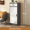 Zapatero para entrada de casa, puerta única, simple, almacenamiento multicapa, mueble de esquina para entrada de ascensor, estrecho, tamaño pequeño