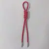 Llavero de Cuerda Trenzada de Cuero PU Avanzado Colgante Creativo Versátil para Bolsa Accesorios de Colgante de Cadena Tejidos a Mano DIY