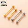 Titânio G23/F136 1.6*16/19*4mm Rosca Interna Unha de Língua Unha de Seio Ponte de Orelha Body Piercing Joia