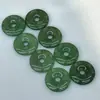 Aventurina Verde Piedra Natural Hebilla de Seguridad 25mm Monedas Antiguas Donas Nostálgicas Monedas Antiguas