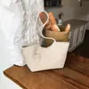 Bolso Tejido de Gran Capacidad para Viajes Diarios Nuevo Estilo 2026 Bolso de Hombro Sencillo Bolso Tote de Color Sólido a la Moda Personalizado