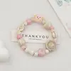 Pulseras de cerámica de Jingdezhen, joyería artesanal de cuentas de estilo chino nuevo vintage de nicho, adecuadas para puestos, pulseras de estudiante, disponibles para venta al por mayor
