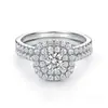 Tonglin Export Conjunto de Anéis Estilo Mesma Marca Europeia e Americana Anel de Prata Esterlina S925 Anel para Dedo Indicador Feminino Anel com Cauda de Diamante em Fileira de Zircônia