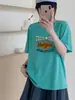 Camiseta de Algodón Copo de Nieve de Verano con Cuello Redondo, Corte Ajustado, Mangas Cortas Versátiles, Suministro Directo del Fabricante, Disponible para Dropshipping