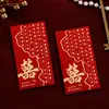 Sobres Rojos de Boda Estilo Nuevo, Bolsas de Sobres Rojos de Boda de Alta Gama con Palabras Felices, Universales para Bodas, Paquetes Rojos Estilo Chino con Palabras Felices, Venta al por Mayor de Fábrica