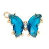 Pulsera Collar Charm Colgante Accesorios DIY Material Seis Colores Mariposa Aleación Colgante Individual Colgante Conexión Joyería
