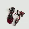 Elegantes Sandalias de Una Correa Estilo Francés para Mujer, Venta Caliente de Verano, Tacón Grueso de Punta Cuadrada, Punta Abierta, Tacones Altos, Entrega Directa de Fábrica, Cómodas y No Cansan los Pies