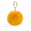 Pingente pompom de imitação de pelo de coelho multicolorido para bolsa de presente DIY chaveiro bolsa joia pingente acessórios joias atacado