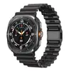 Adecuado para Samsung Watch 8 Patrón Ola del Océano Correa de Acero con Cierre Magnético Correa para Samsung Watch Ultra de 47 mm