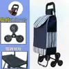 Carrinho de Compras para Subir Escadas, Carrinho de Compras, Carrinho Pequeno, Carrinho Dobrável, Carrinho de Mão para Idosos, Reboque Doméstico Portátil
