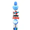 Cuentas Creativas de Doble Cara Transfronterizas Cuentas Sueltas Bolígrafo Retráctil Accesorios para Manualidades Plástico Blando de PVC Cuentas de Gota Cuentas