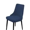 Funda elástica curvada para silla de comedor para uso doméstico y de hotel, funda completa universal para silla, funda de asiento de tela jacquard estilo nórdico