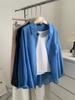 Camisa con Cordones Lenzing Tencel para Mujer, Holgada, Delgada, Camisa de Protección Solar, Estilo Coreano, Verano Perezoso
