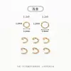 1.2*8mm Fivela de Anel Aberto de Metal Pintado Colorido Anel Único Anel de Conexão Acessórios para Chaveiro DIY Feito à Mão