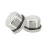 Tapón a prueba de explosiones de acero inoxidable 304 cubierta metálica hexagonal tapón ciego sólido tapón de rosca de sellado impermeable tapón de aceite cabeza de tapón m