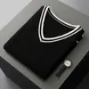 Chaleco de Punto de Lana con Cuello en V Estilo Universitario para Hombre, Otoño e Invierno Retro Americano Holgado sin Mangas Chaleco Suéter Pulóver
