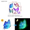Combinación Luminosa Tricolor de Mariposa y Luna, Calcomanías Pintadas con Aerosol para Mascotas para Suministro Transfronterizo, Pared de Mariposas Graffiti Personalizada