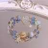 Pulsera de amatista natural para niñas, estudiantes y trabajadores de oficina, un accesorio de lujo ligero y de alta gama, un regalo único para una mejor amiga