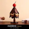Alfombrilla Aislante para Árbol de Navidad, Salvamanteles Creativos, Posavasos de Mesa, Base para Ollas de Madera Maciza Anti-quemaduras y Resistente a Altas Temperaturas, Adornos para Aparador