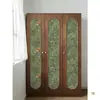 Pegatina Verde Retro Frances para Armario Mueble Puerta de Gabinete Renovación Reacondicionamiento Papel Tapiz Gabinete Alacena Cambio de Color Papel Tapiz Autoadhesivo