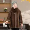 Ropa exterior estilo abuela para otoño e invierno 2026: a la moda, corte ajustado, engrosado para el calor, diseño nuevo, talla grande, elegante y adelgazante