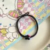 Mini aro de pelo de gato con forma de estrella de cinco puntas, adorable y dulce niña, con forma de corazón, de Hello Kitty, de goma, para mujer