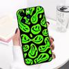 Funda blanda con cara sonriente retorcida para iPhone 15