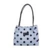 Bolsa Tote Grande Capacidade para o Dia a Dia 2026 Nova Tendência de Bolinhas Bolsa de Ombro Única Versátil Feminina Bolsa de Mão Versátil de Nicho