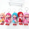 Mini chapéu boneca chaveiro desenho animado presente chaveiro pingente atacado boneca Barbie chaveiro fábrica